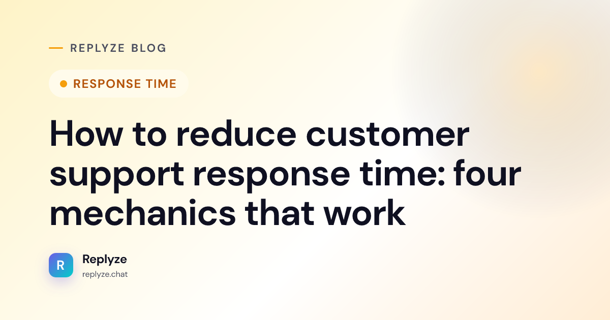 How to reduce customer support response time below 30 seconds